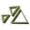 Ekena Millwork Triangle, Open Back, Vintage Farmhouse Shadow Box Shelves, Barnwood Decor Collection, PK3 DECR15SBTROBGR - alternate 3